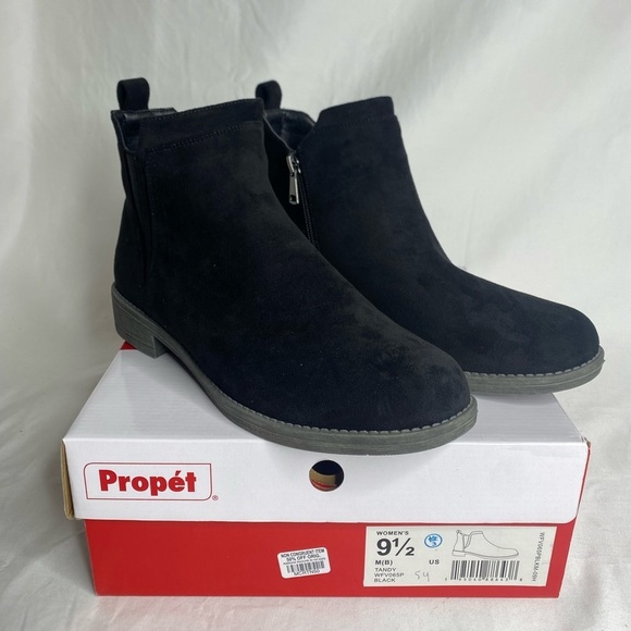 Propét Womens Tandy Chelsea Black Bootie Size 9.5M - Picture 5 of 11